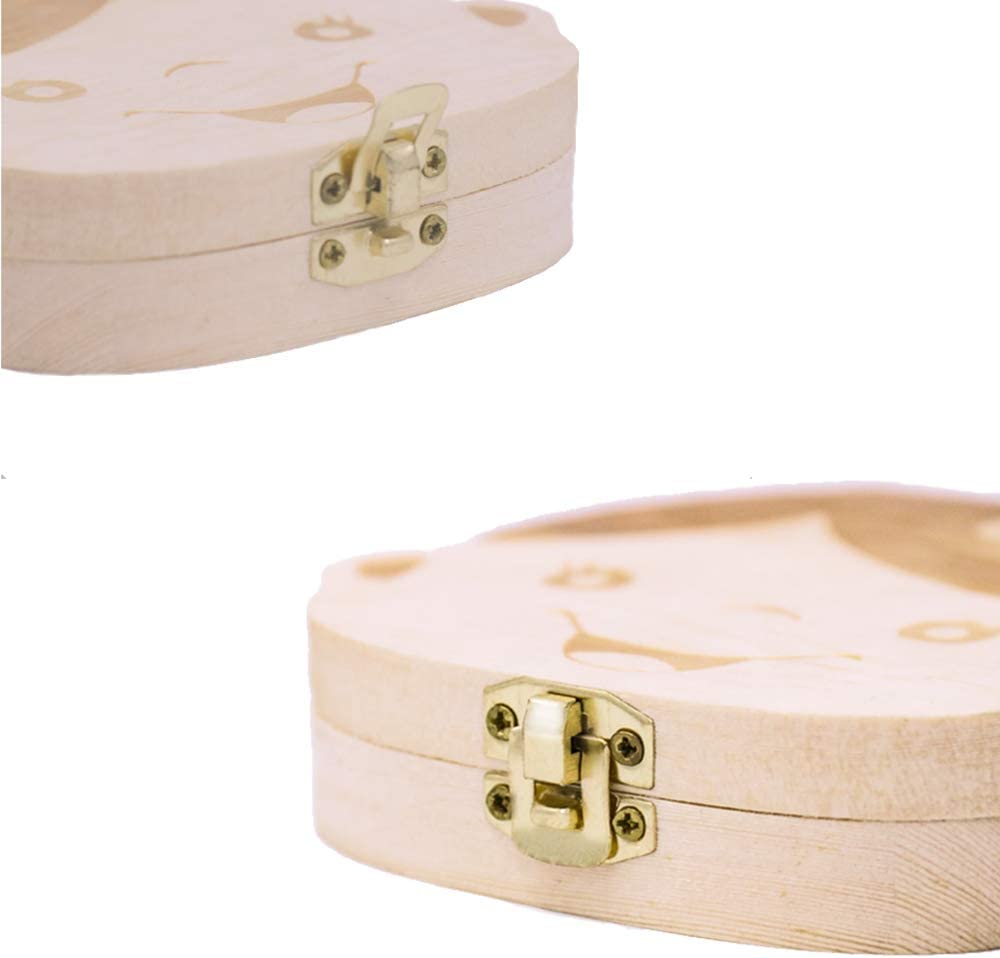 OYEFLY Baby Tooth Box,Cute Children Tooth Container Personality Baby Teeth Box Tooth Saver Design fo