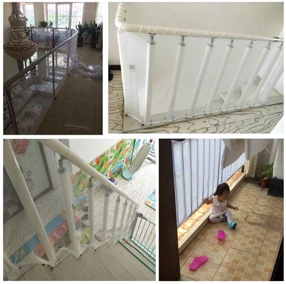HAIPENG Child Safety Rail Net, Kids Fall Protection Security Guards for Stairs Balcony Patios, Baby