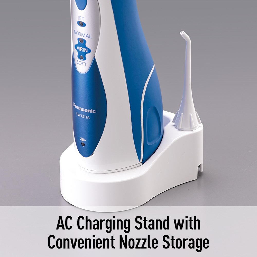 Panasonic Cordless Water Flosser, 3 Speed Pressure Settings Oral Irrigator, Washable, Rechargeable P