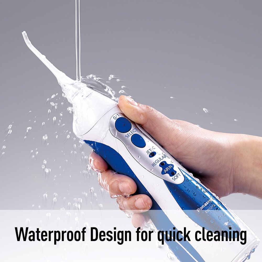 Panasonic Cordless Water Flosser, 3 Speed Pressure Settings Oral Irrigator, Washable, Rechargeable P