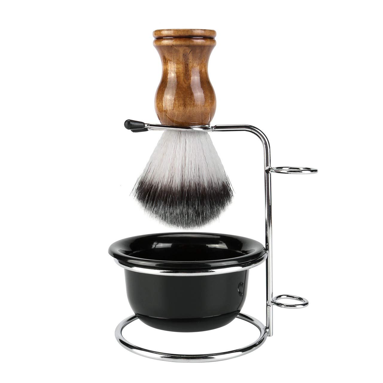 Aethland Mens Shaving Brush Kit, Soft Hair Shaving Brush, Stainless Steel Shave Brush Holder & Acryl