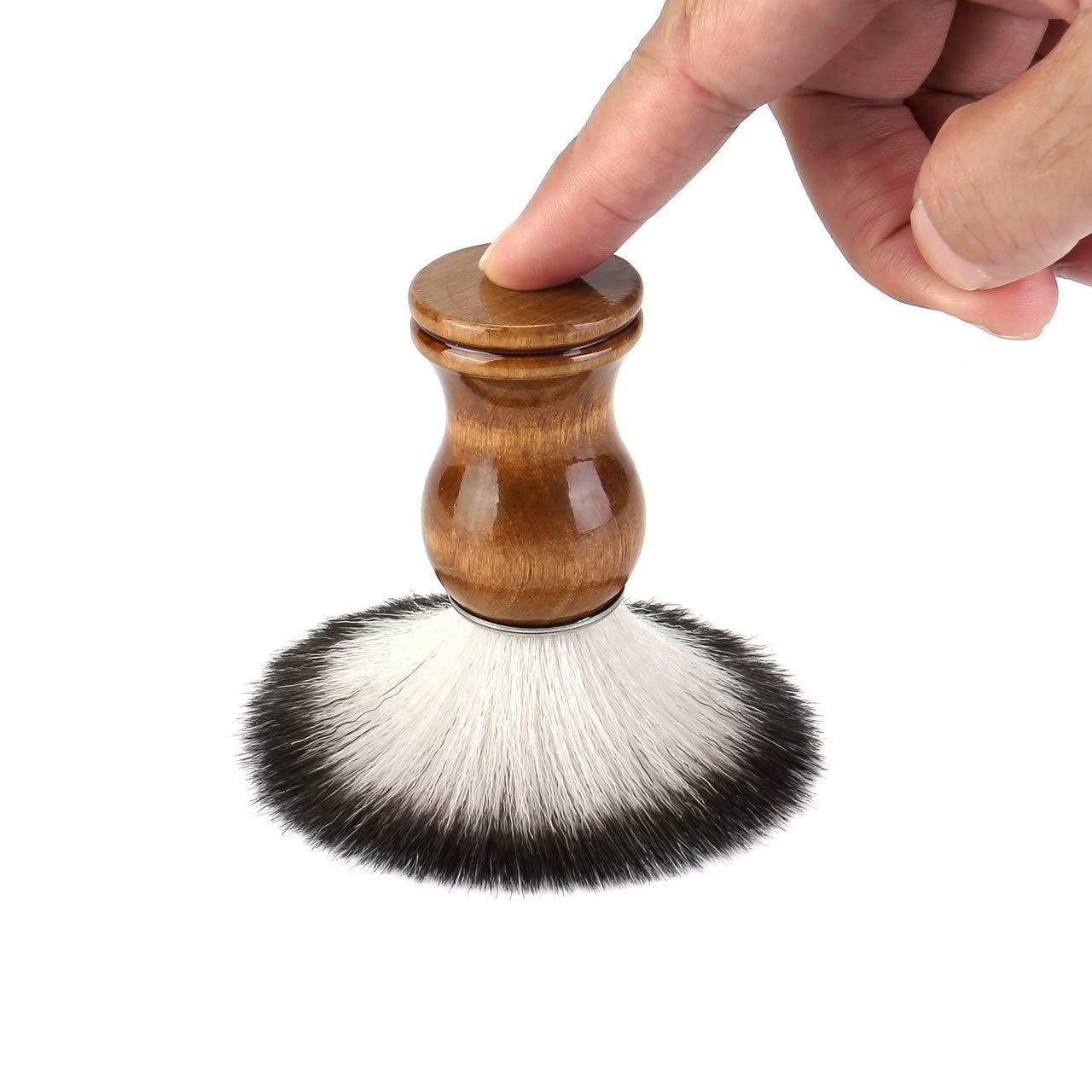 Aethland Mens Shaving Brush Kit, Soft Hair Shaving Brush, Stainless Steel Shave Brush Holder & Acryl