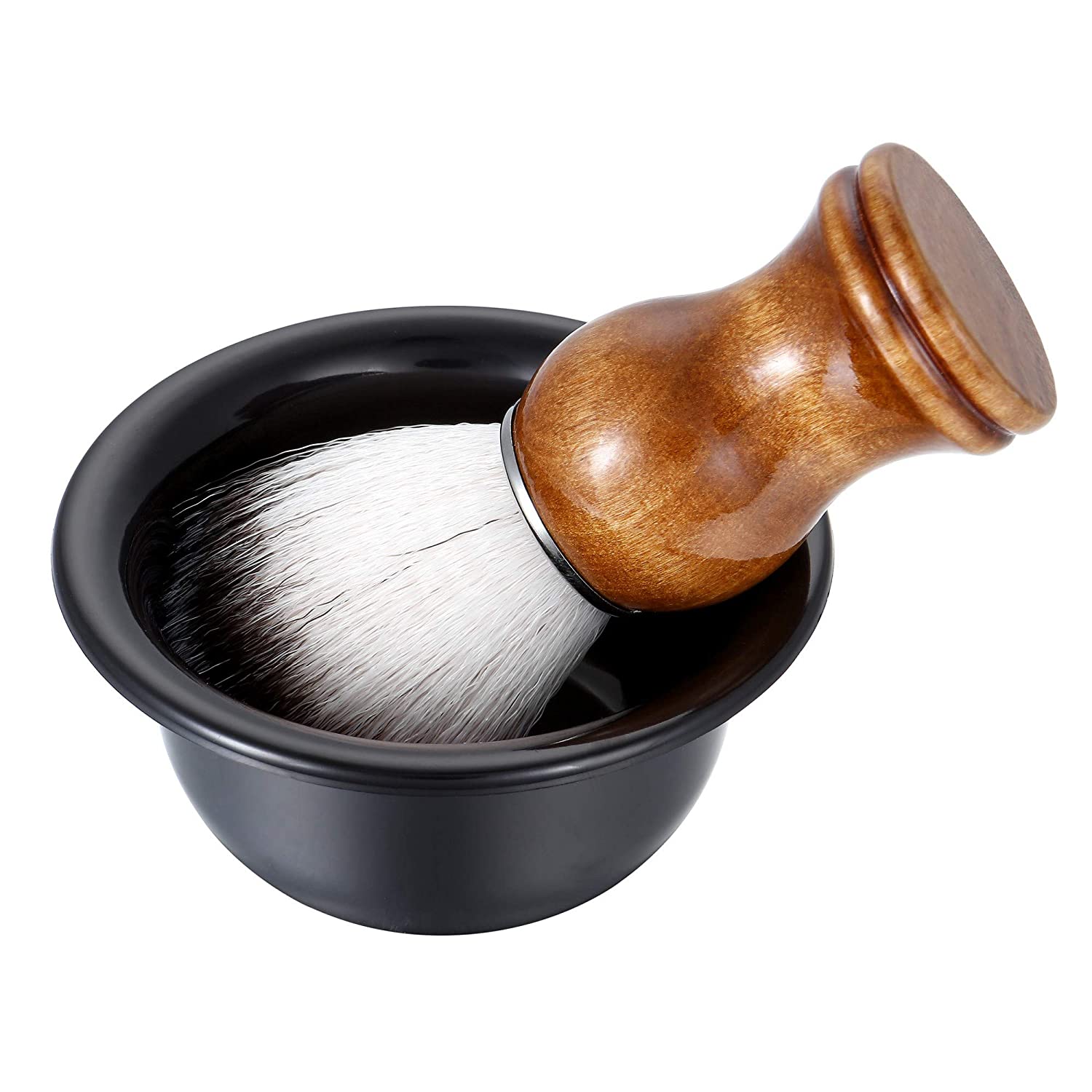 Aethland Mens Shaving Brush Kit, Soft Hair Shaving Brush, Stainless Steel Shave Brush Holder & Acryl