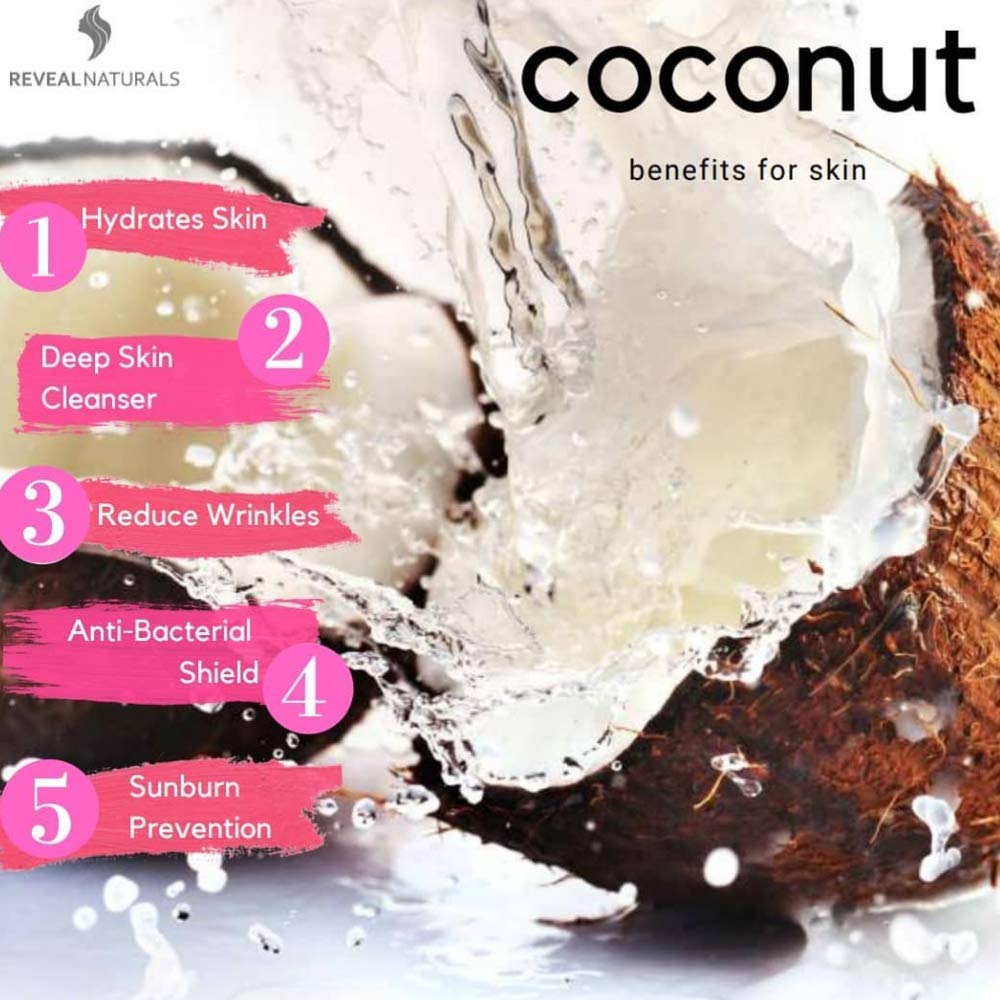 Natural and Organic Coconut Face Scrub & Body Scrub with Dead Sea salt -Enhanced with Shea Butter, A