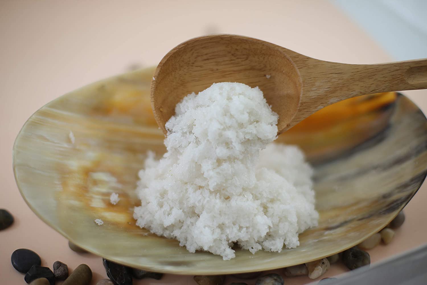 Natural and Organic Coconut Face Scrub & Body Scrub with Dead Sea salt -Enhanced with Shea Butter, A