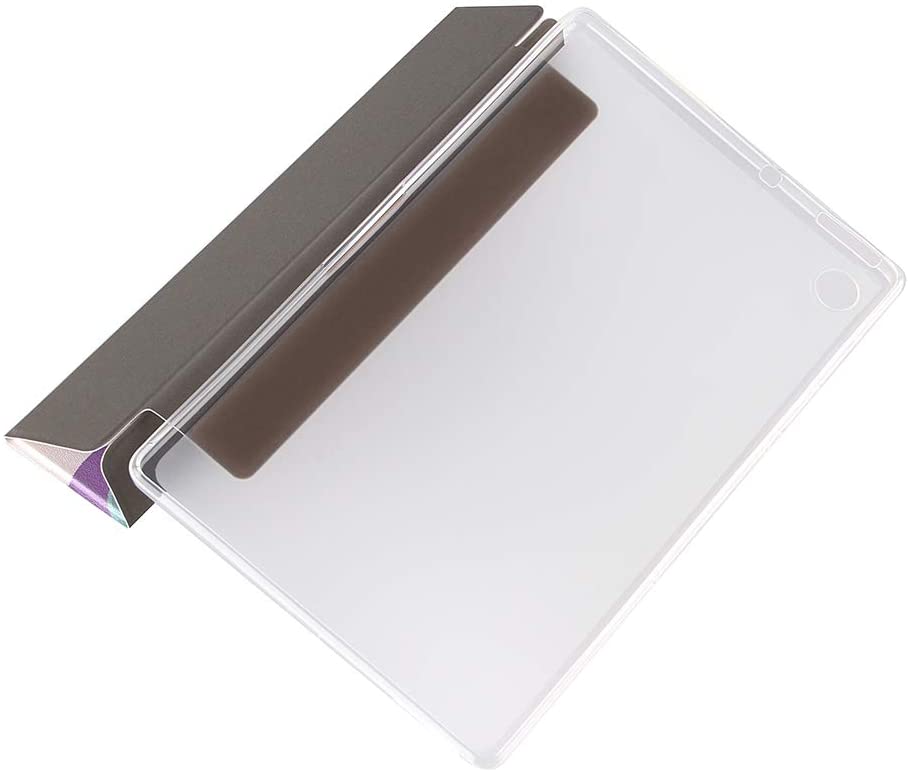 Herzzer Three Fold Leather Case for Huawei M10 FHD Plus,Slim Multi-Angle View Folio Stand Premium Co