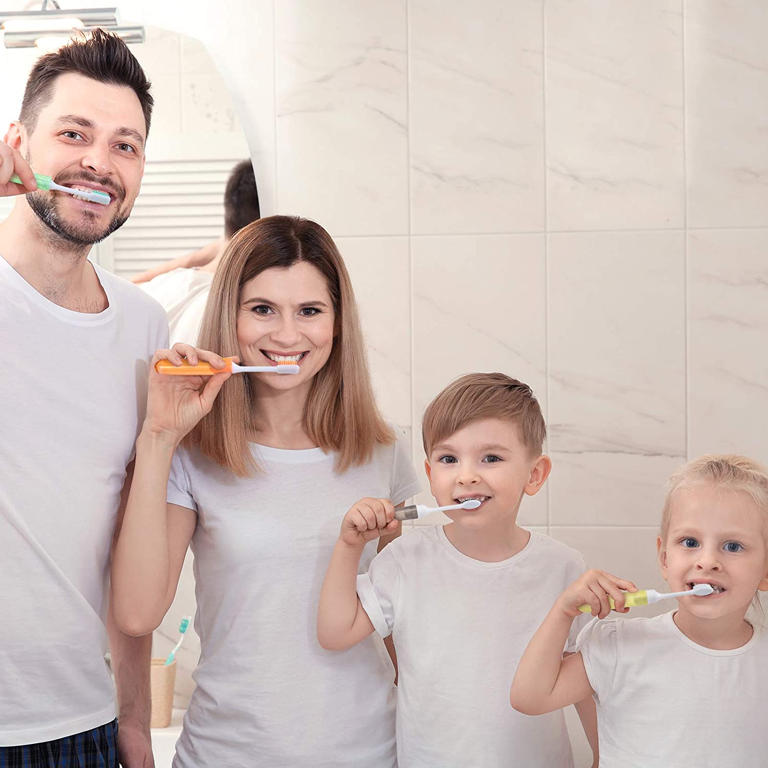 6 Pieces Travel Toothbrush Fold Travel Toothbrush Folding Toothbrush Comes with a Toothbrush Box for