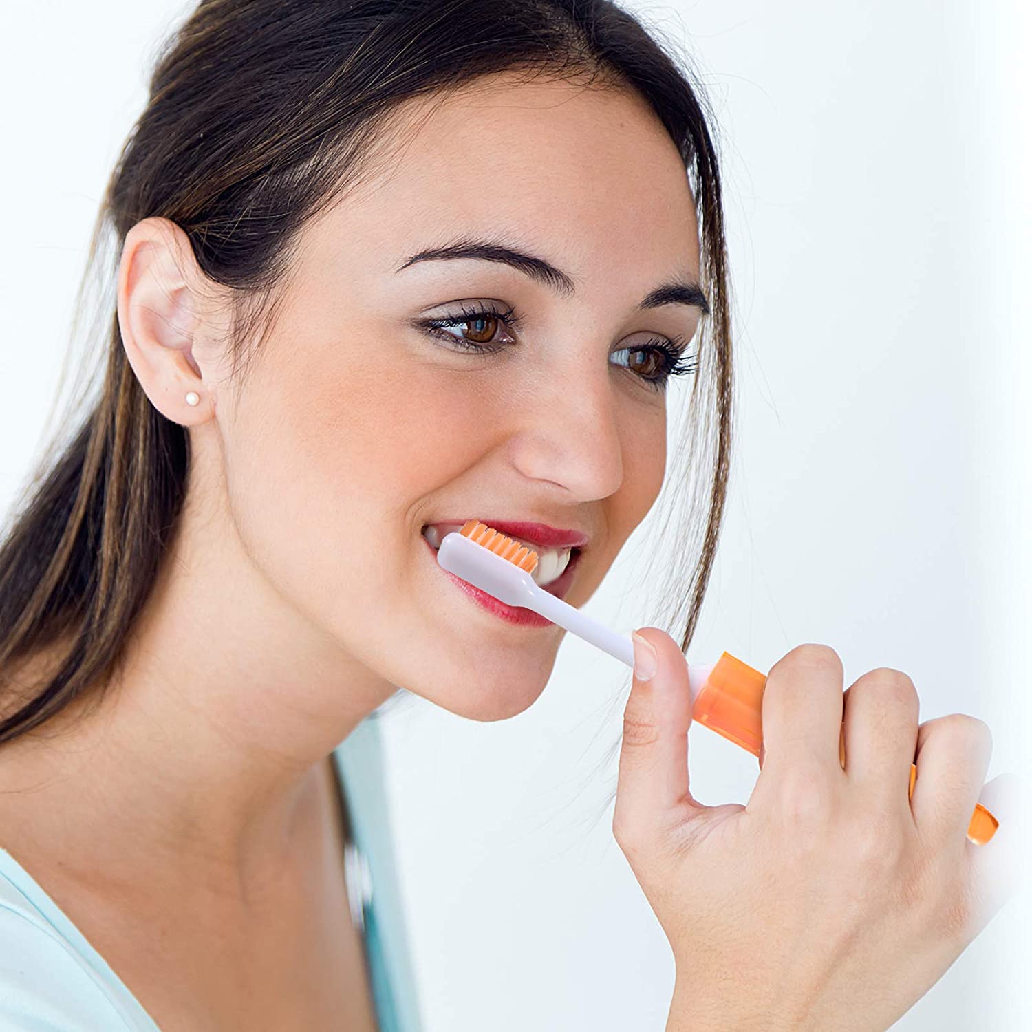 6 Pieces Travel Toothbrush Fold Travel Toothbrush Folding Toothbrush Comes with a Toothbrush Box for