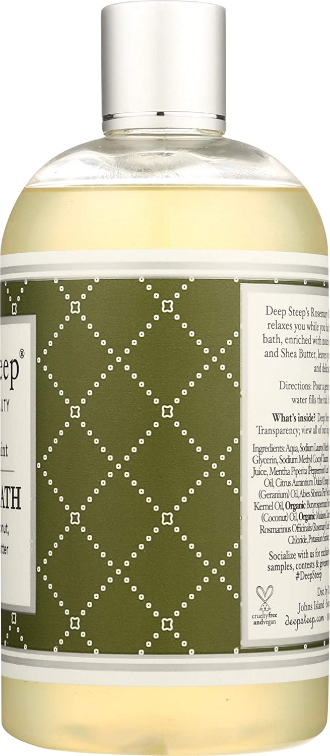 Deep Steep Rosemary Mint Bubble Bath - 17 Fluid Ounces