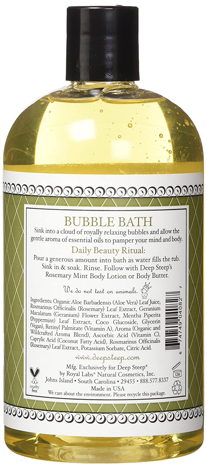 Deep Steep Rosemary Mint Bubble Bath - 17 Fluid Ounces
