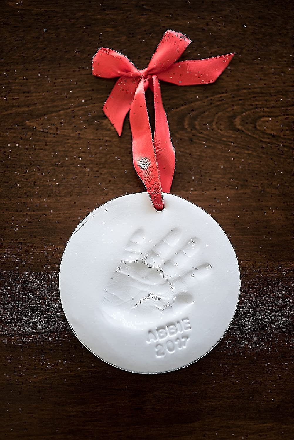 BUNDLE! Little Hippo Baby Handprint Frame + Baby Handprint Ornament Set