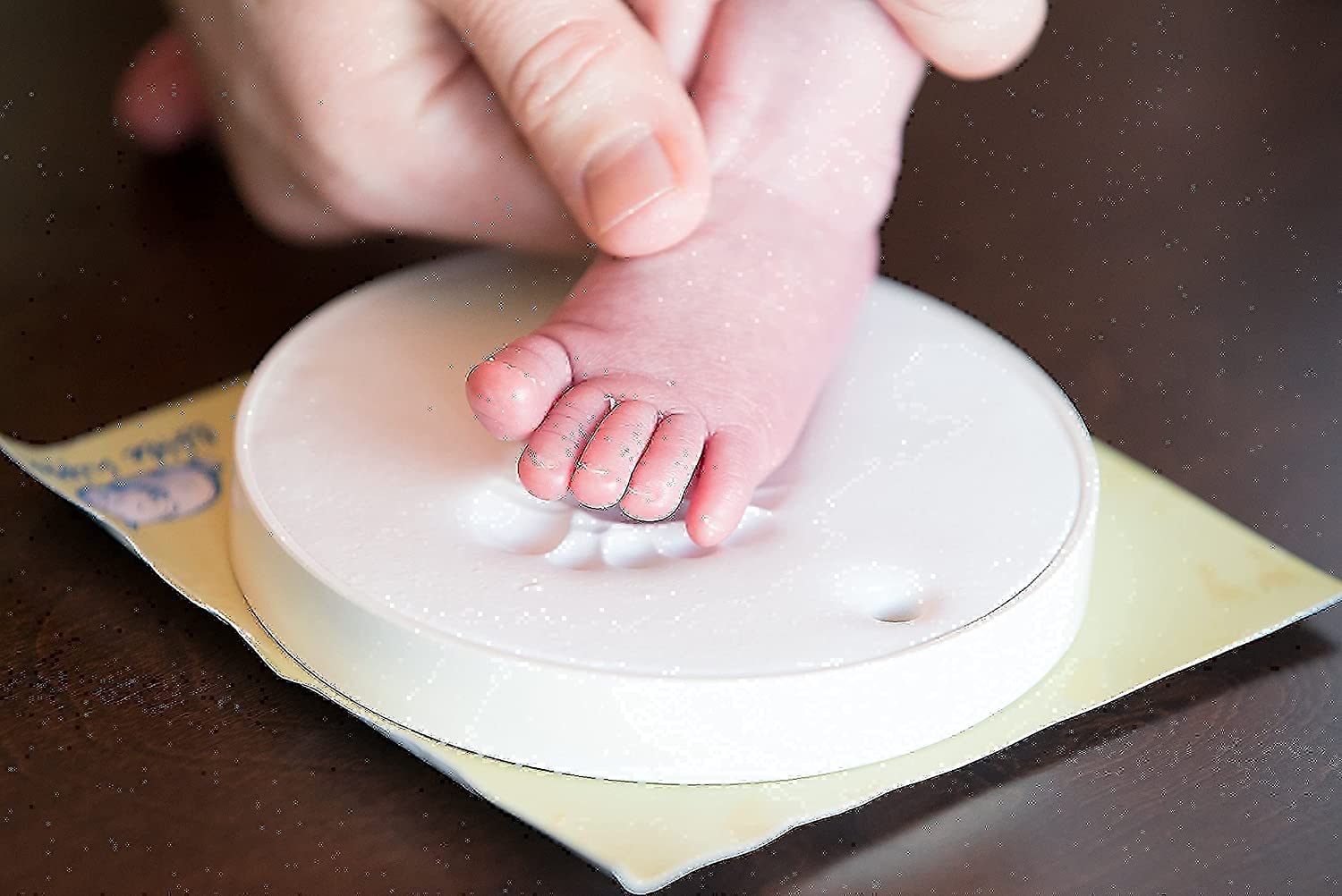 BUNDLE! Little Hippo Baby Handprint Frame + Baby Handprint Ornament Set