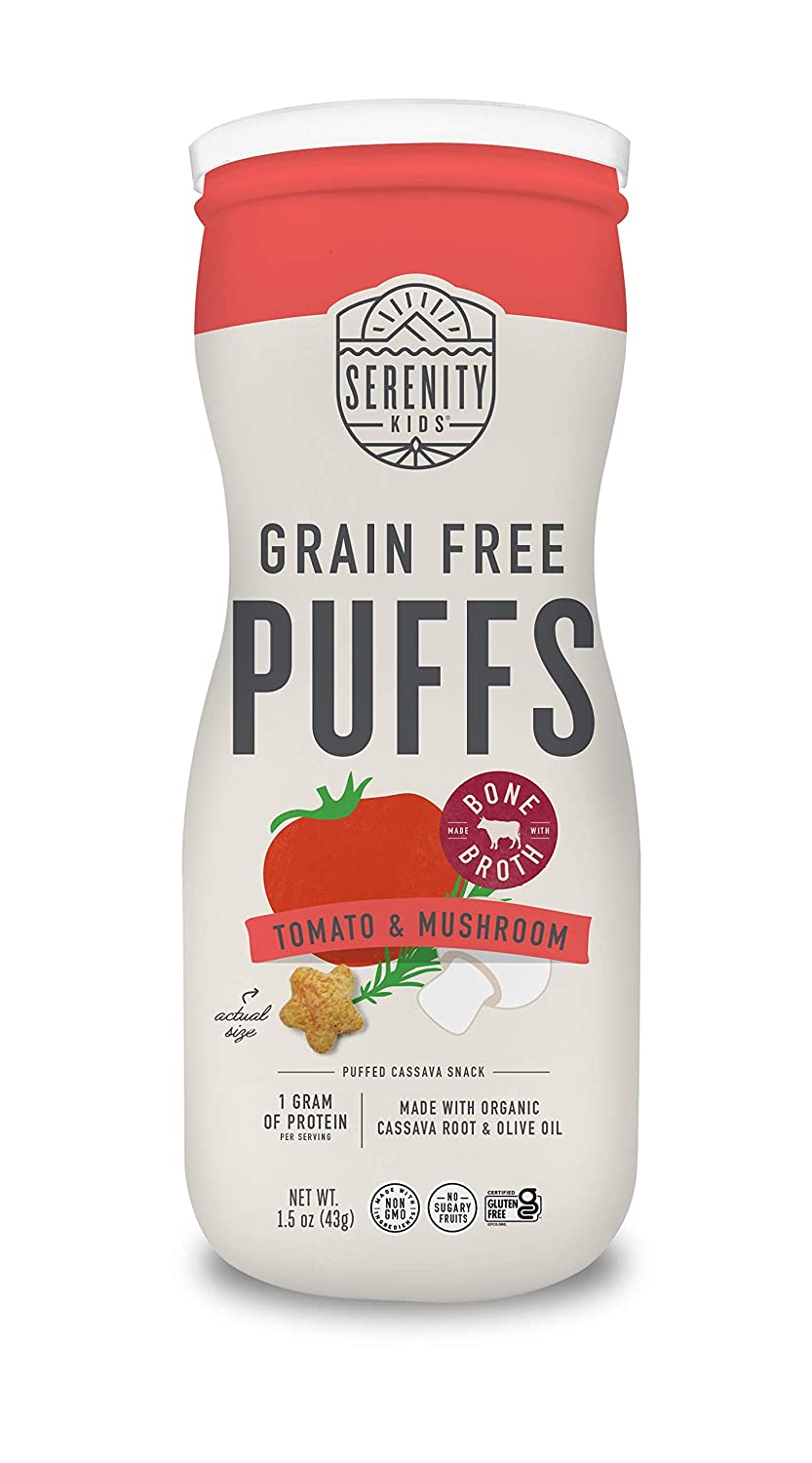 SERENITY KIDS Tomato & Mushroom Bone Broth Puffs, 1.5 OZ