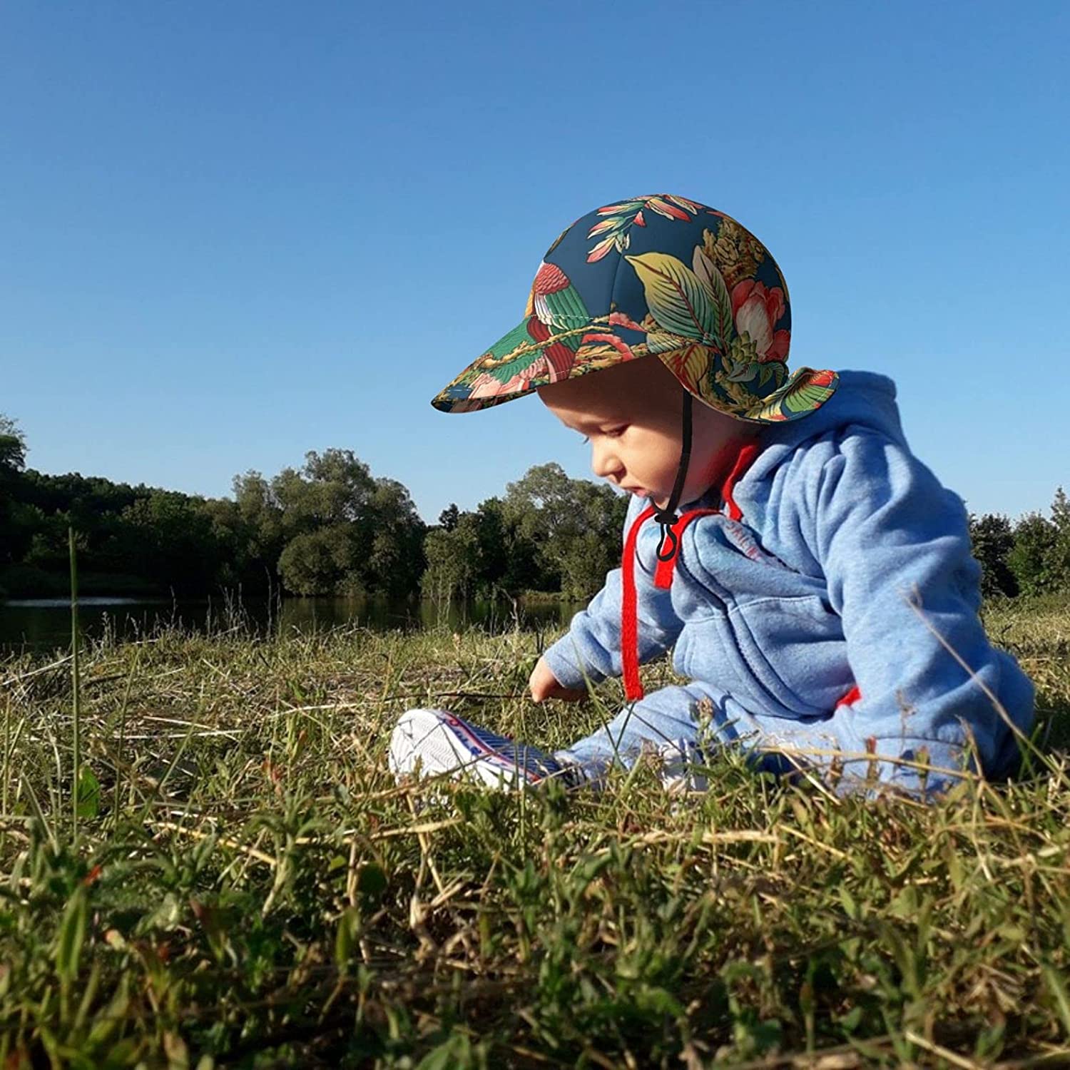 Kids Sun Hat Summer Play Hat Wide Brim Sun Protection Caps for Baby Infant Bucket Hat