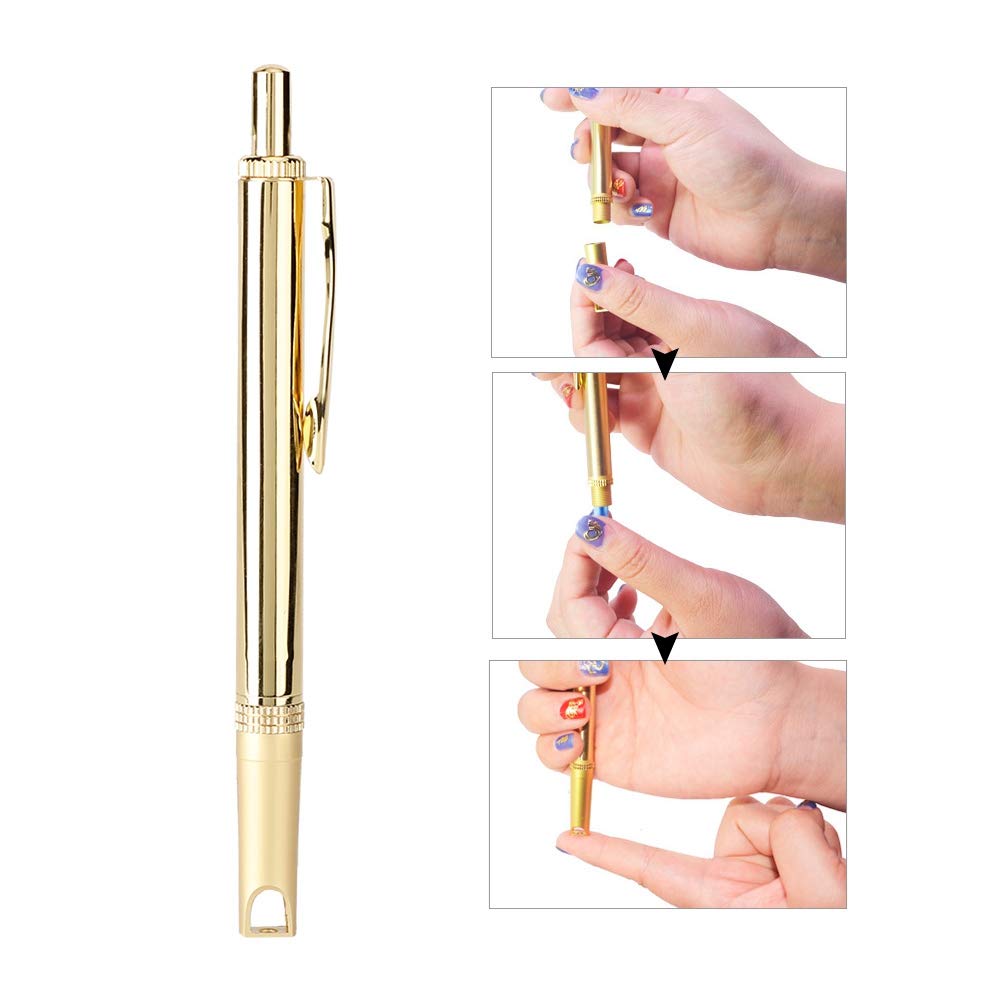 Blood Lancet Pen, ANGGREK Pure Copper Blood Lancing Pen Cupping