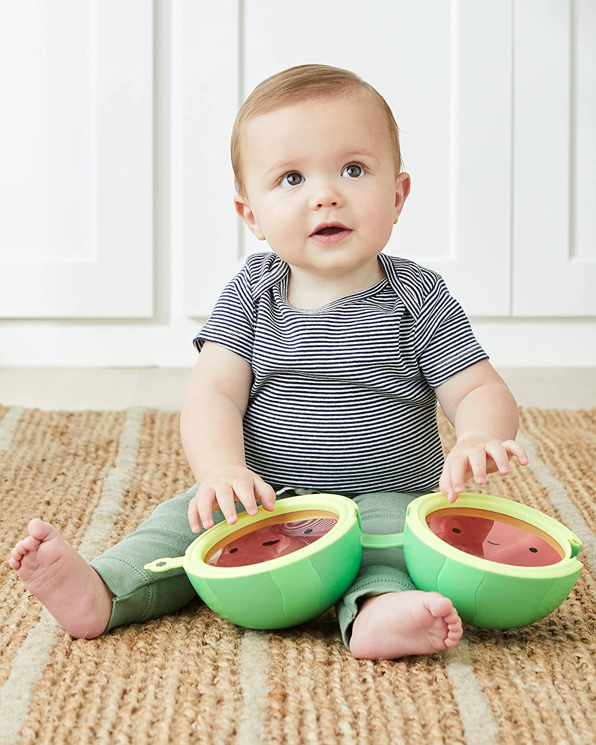 Skip Hop Baby Musical Toy Drums, Farmstand, Rattle Melon Drum