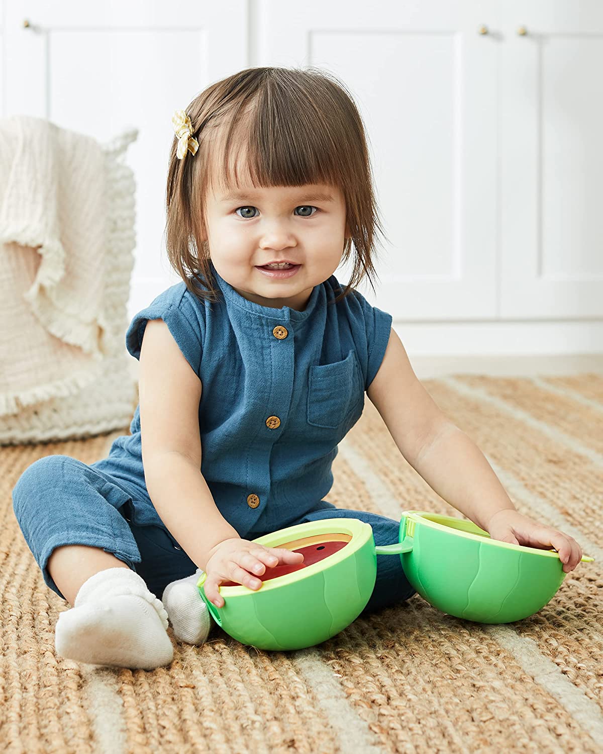 Skip Hop Baby Musical Toy Drums, Farmstand, Rattle Melon Drum