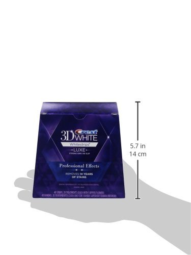 Crest 3D White Professional Effects Whitestrips Teeth Whitening Strips Kit 80 Count (Pack of 2)