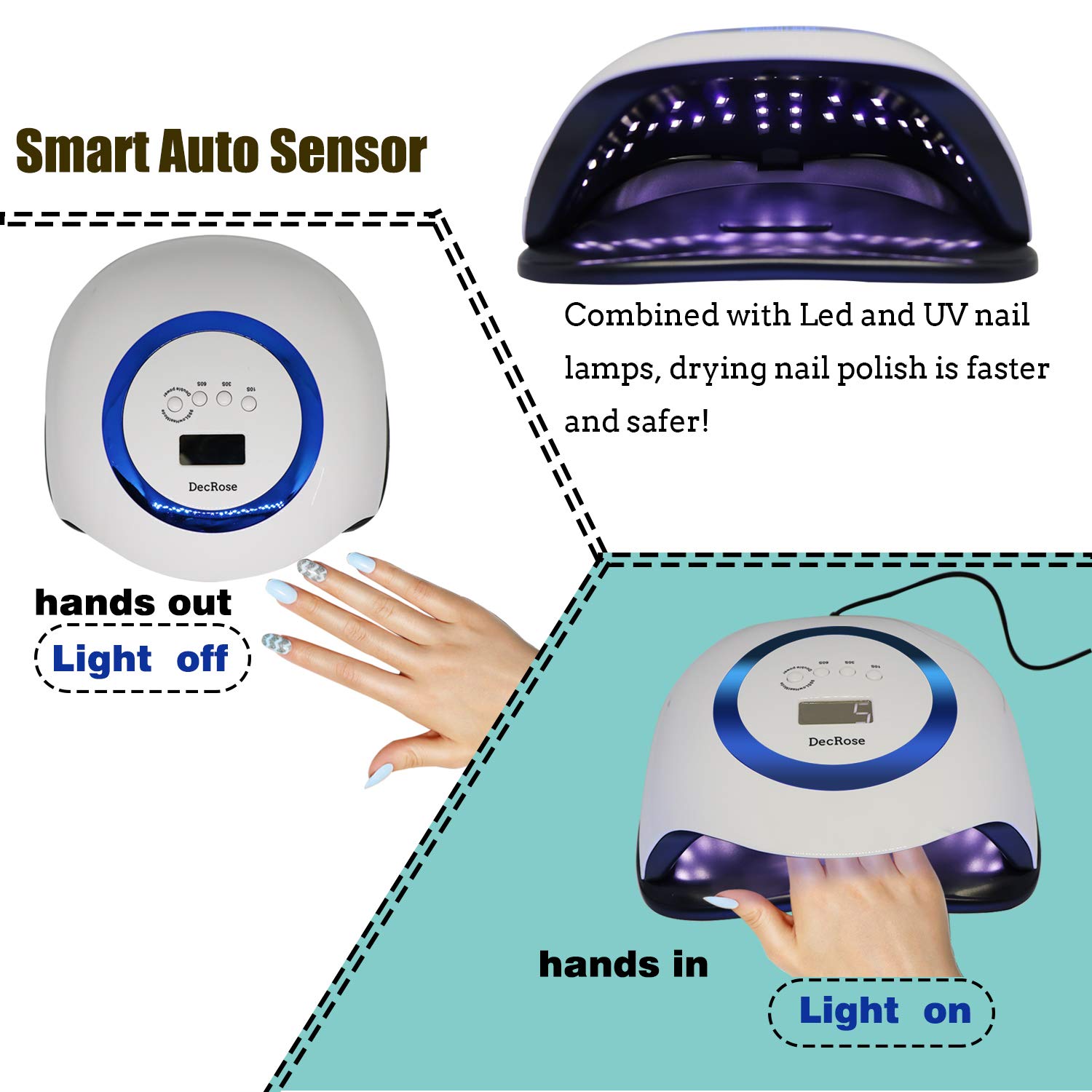 led Gel Light lamp Nail Dryer for Gel and Regular Polish led Light Nail Lamp Polish, led lamp for Na