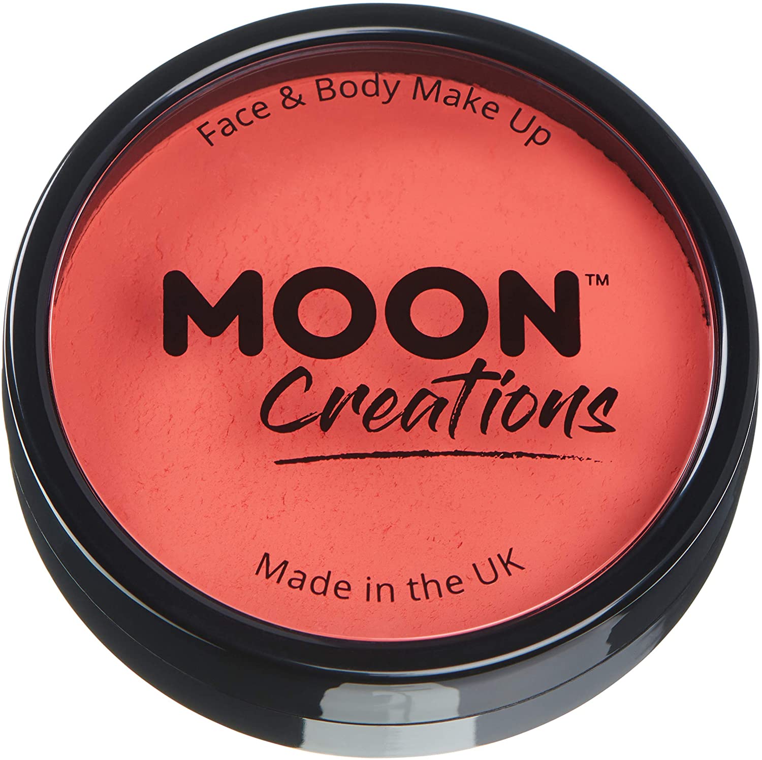 Moon Creations Pro Face & Body Paint Cake Pots Coral - Professional Water Based Face Paint Makeup fo