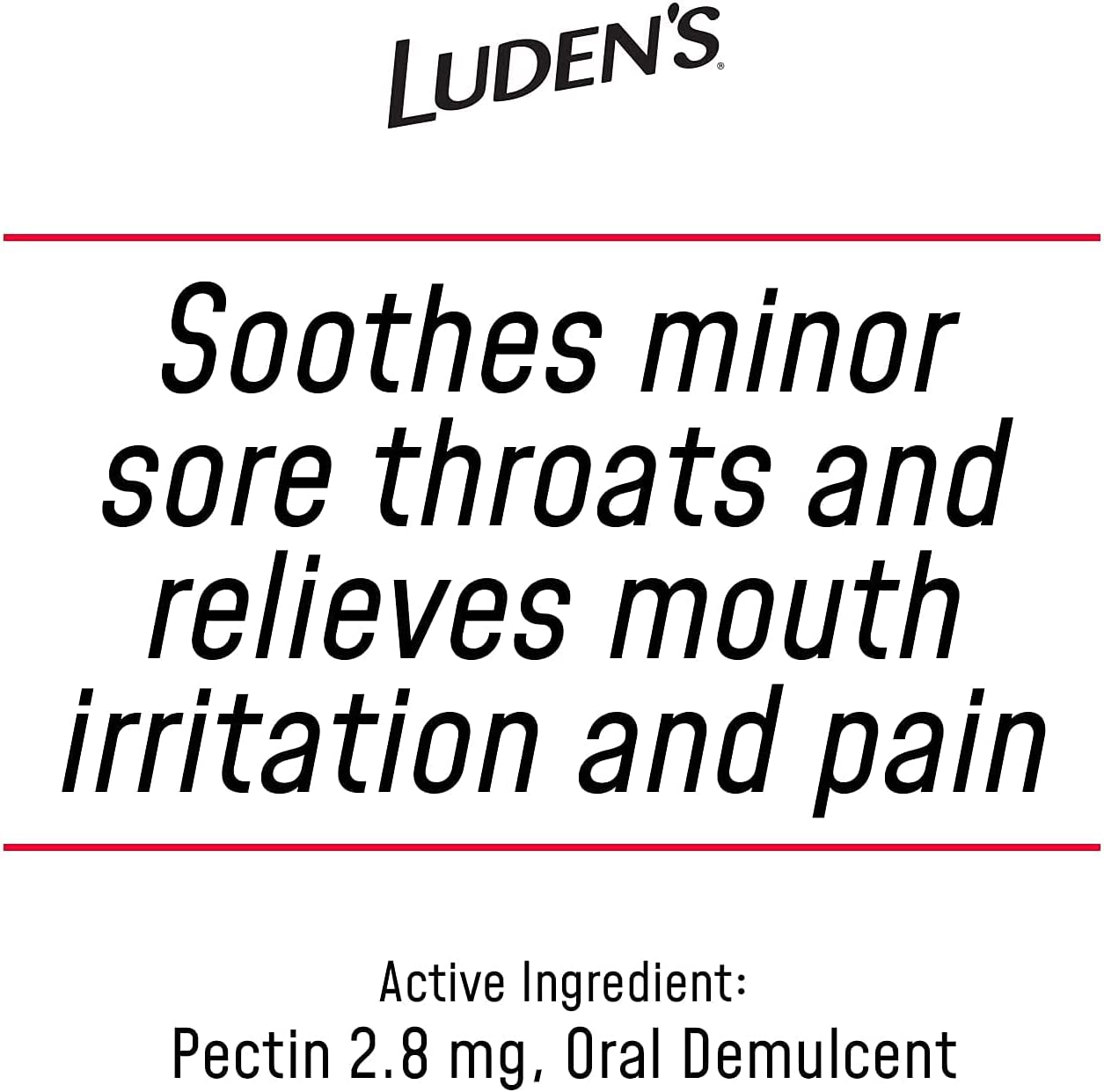 Luden"s Deliciously Soothing Throat Drops SugarFree Wild Cherry