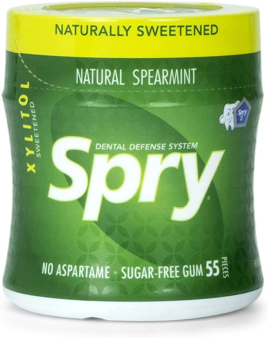 Spry Fresh Natural Xylitol Stronger Longer Chewing Gum Dental Defense