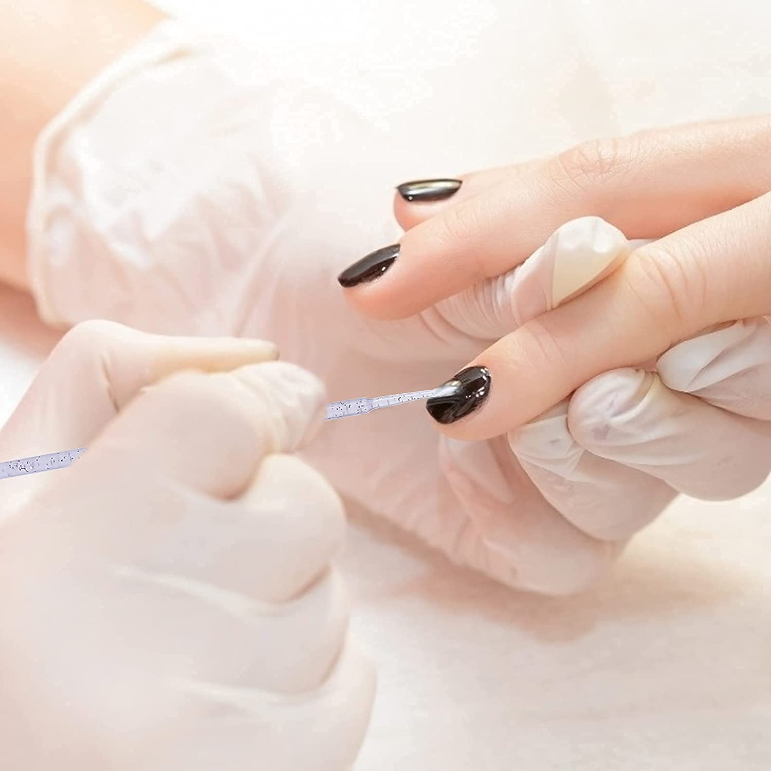 400PCS Crystal Micro Brush Applicator Disposable Micro Cotton Swabs for Eyelash Extensions Makeup Cl