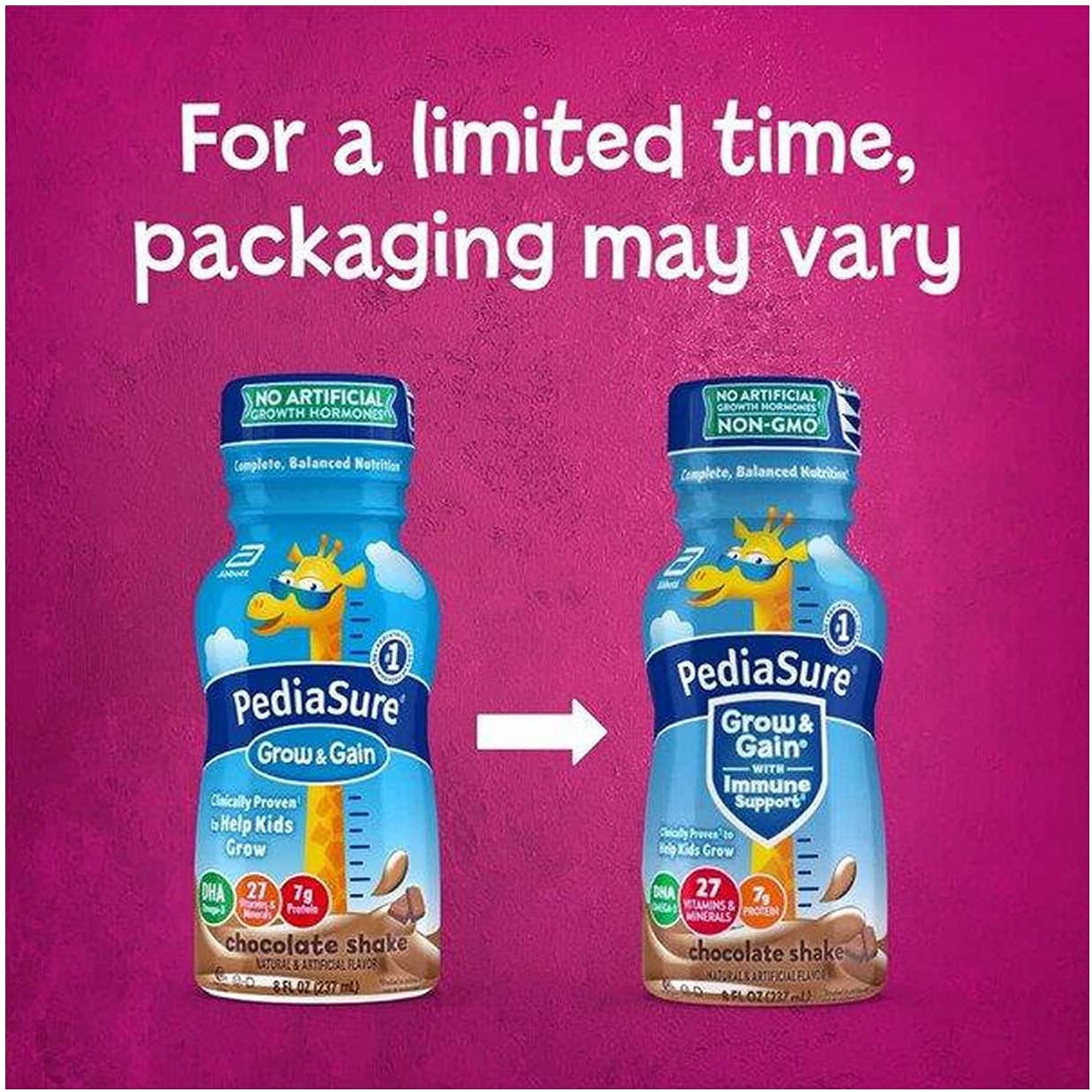 PediaSure Grow & Gain Kids\xe2\x80\x99 Nutritional Shake, with Protein, DHA, and Vitamins & Minerals