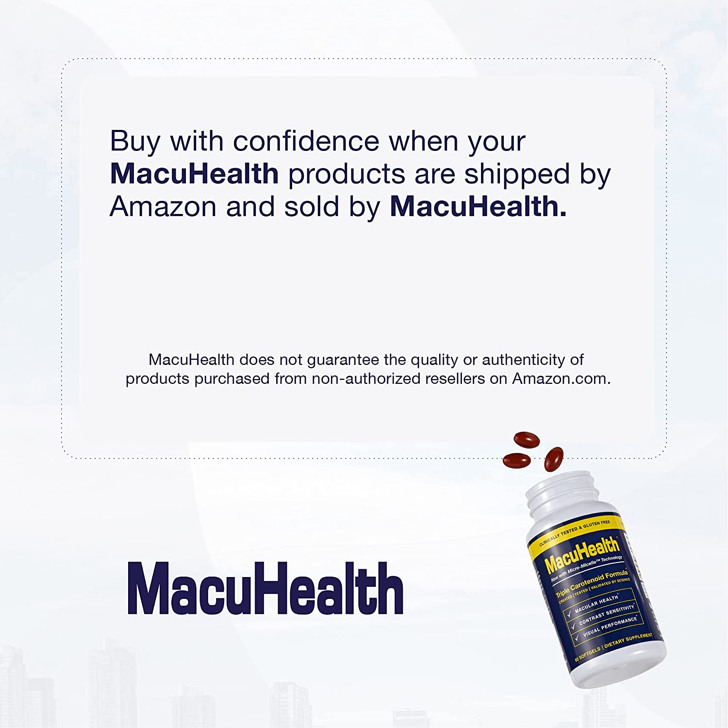 MacuHealth Triple Carotenoid Formula for Adults Eye Vitamins Lutein