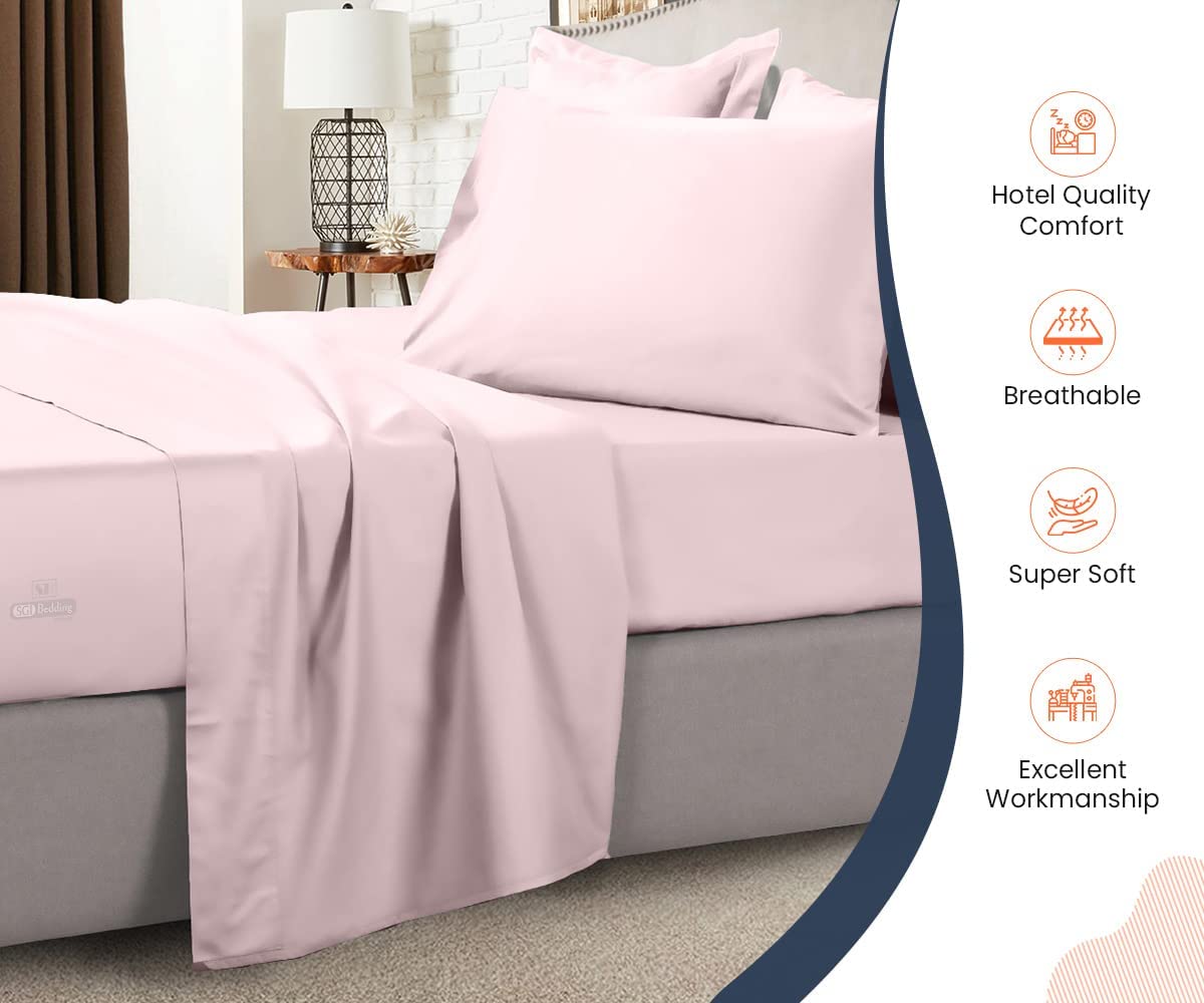 SGI bedding 30X76 Cot Bed RV Bunk & Truck Sleeper 4 Piece Sheet Set 800 TC Perfectly Fitted for RV,