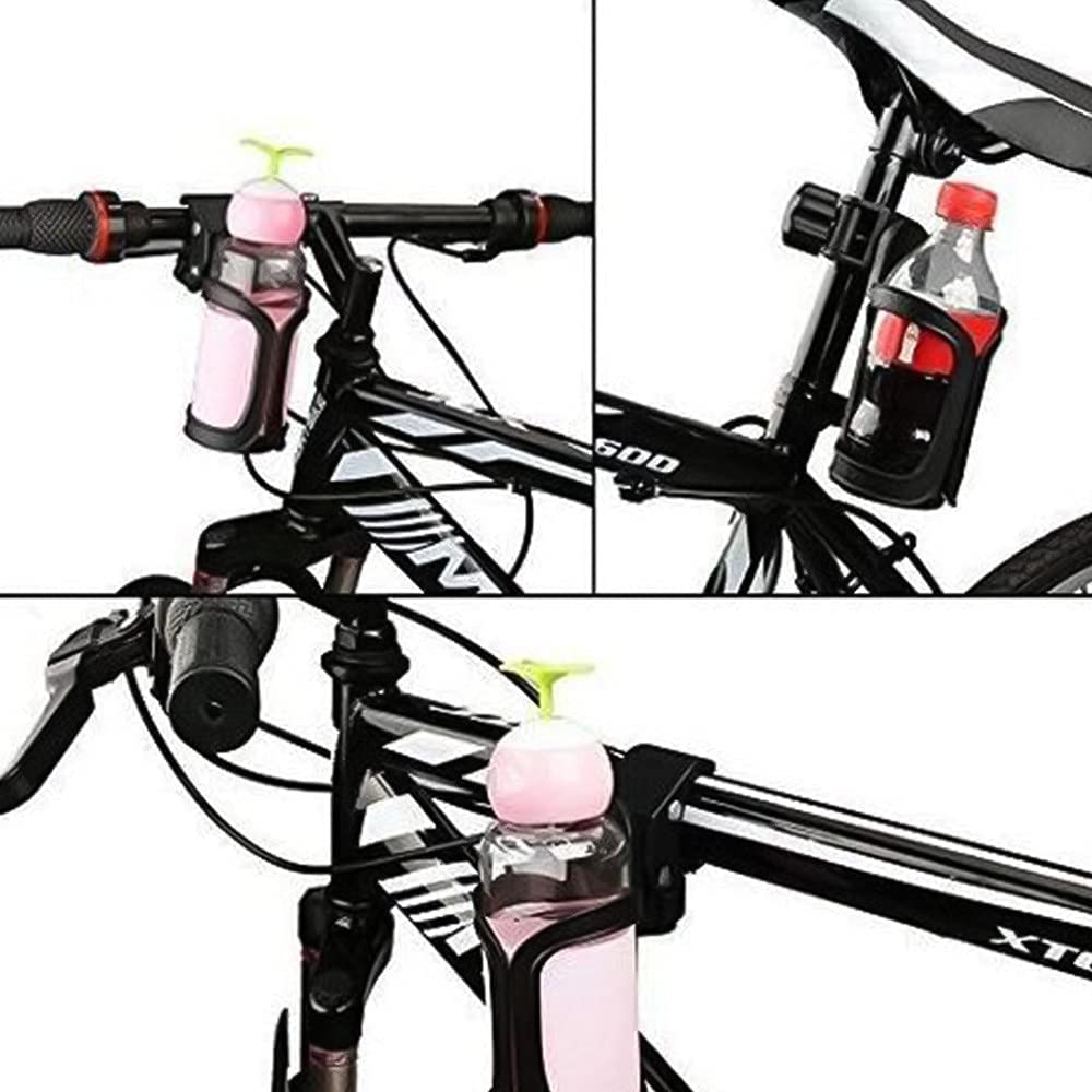 Universal Drink Holder, 2 Pack Bike Bottle Holder Stroller Cup Holders 360 Degrees Rotation Water Bo