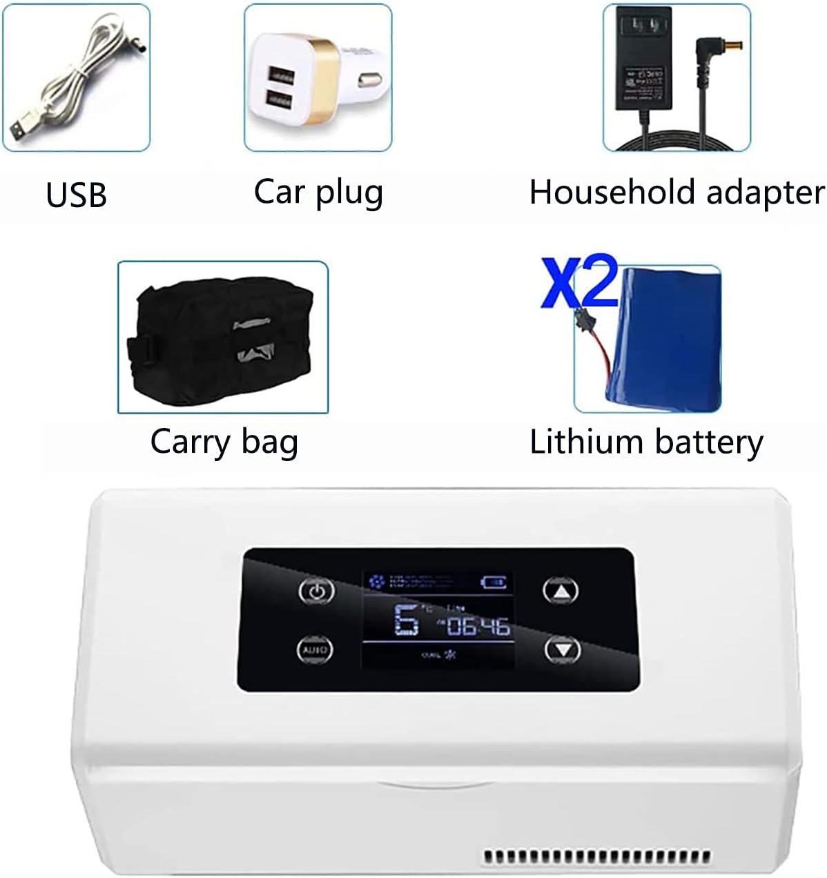 Fridges Insulin Cooler Refrigerated Box, Portable Insulin Cooling Case, Mini 2-8℃ Constant Tempera