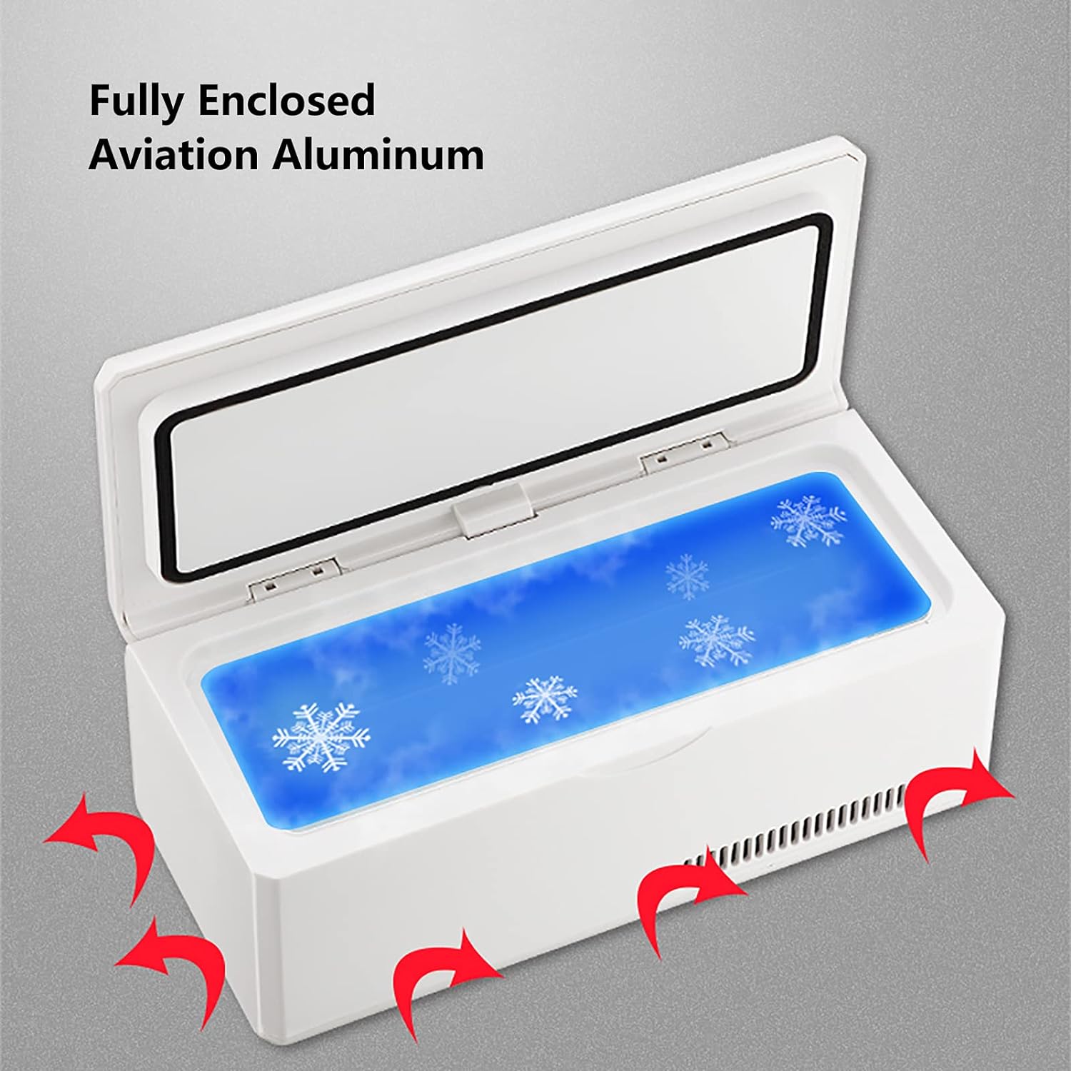 Fridges Insulin Cooler Refrigerated Box, Portable Insulin Cooling Case, Mini 2-8℃ Constant Tempera