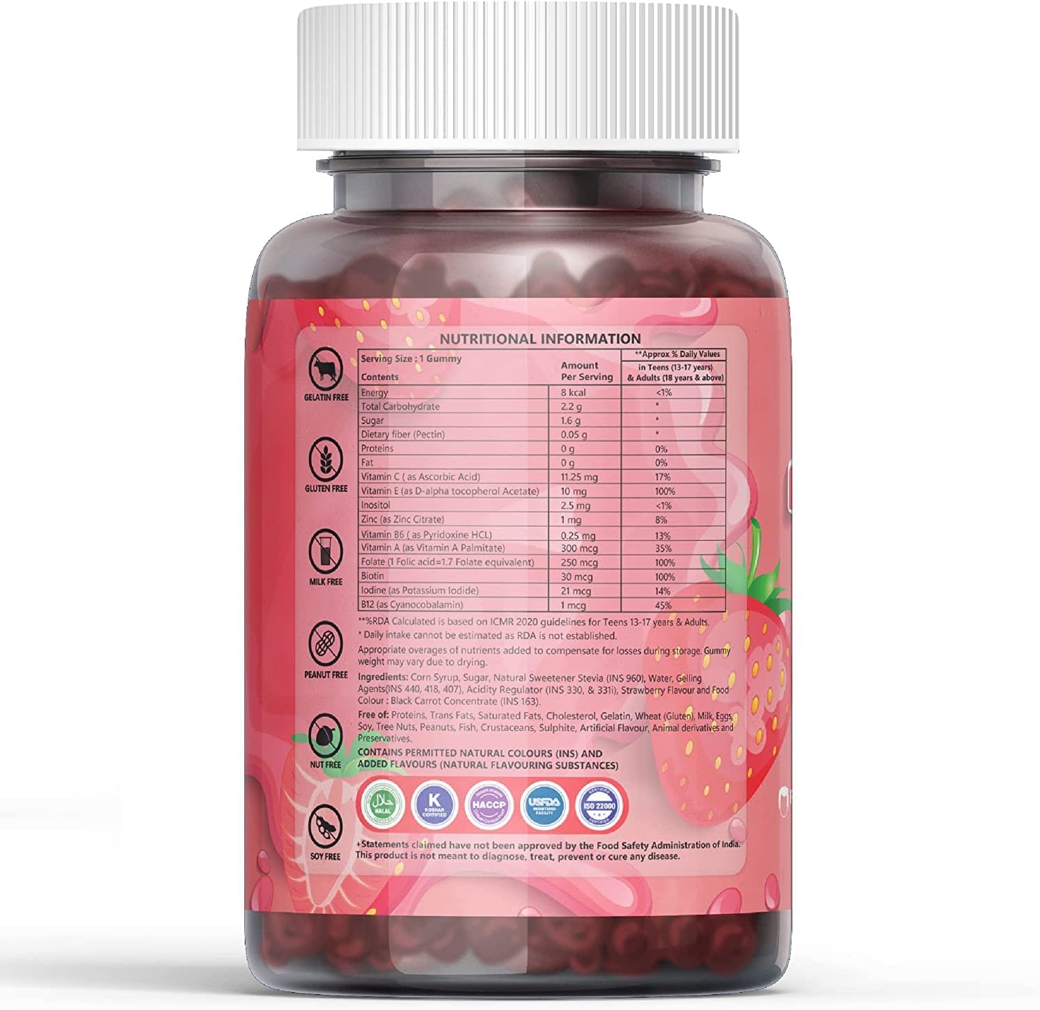 AUT Biotin Hair Gummies,Hair Skin & Nails Supplement for Men Women and Teens,Hair Growth,Hair Fall C