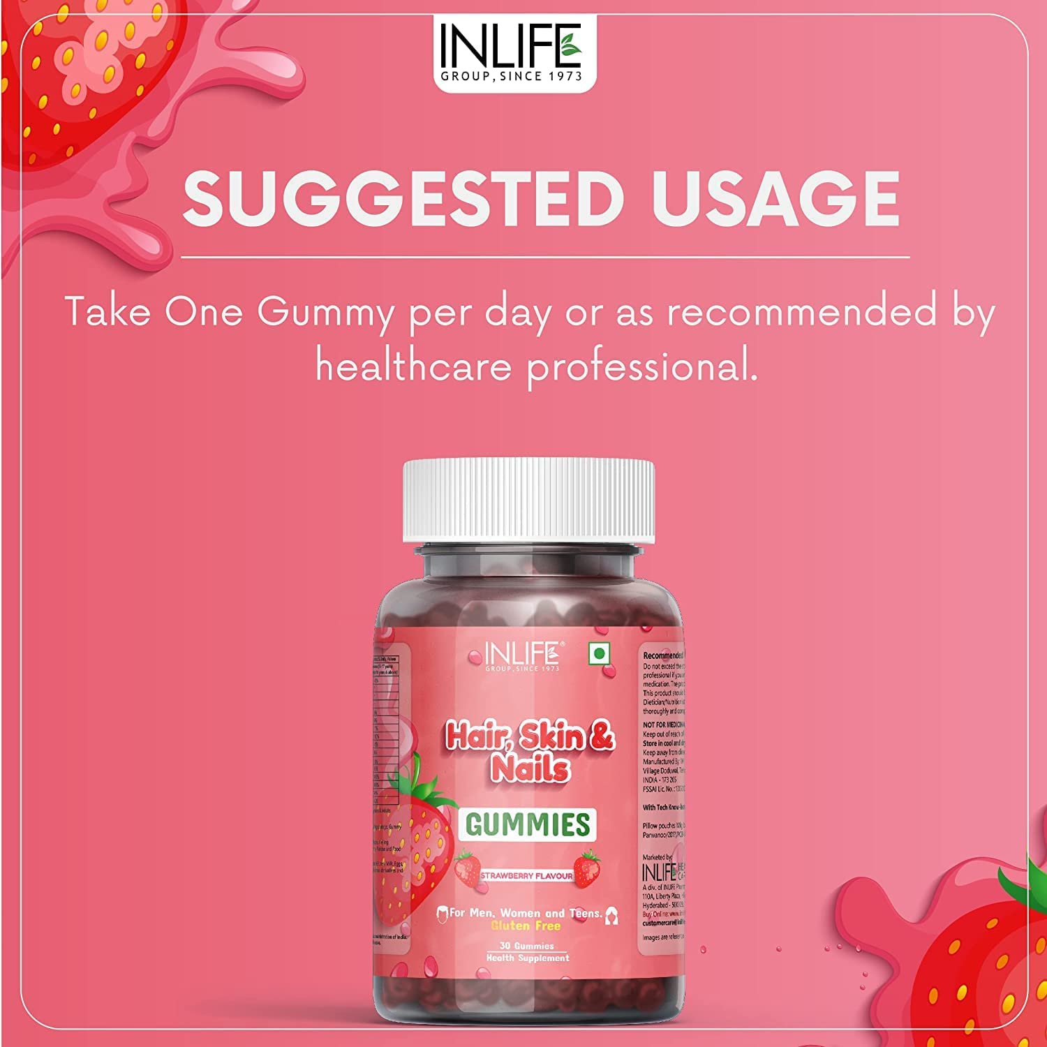 AUT Biotin Hair Gummies,Hair Skin & Nails Supplement for Men Women and Teens,Hair Growth,Hair Fall C