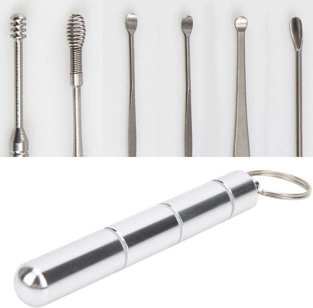 TOPINCN Ear Pick Tools Curette Cleaner Reusable Ear Cleaner Vintage Stainless Steel Ear Pick Earwax 