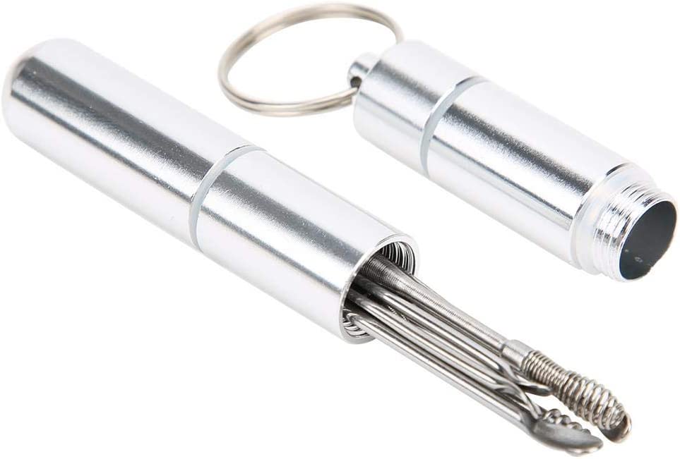 TOPINCN Ear Pick Tools Curette Cleaner Reusable Ear Cleaner Vintage Stainless Steel Ear Pick Earwax 