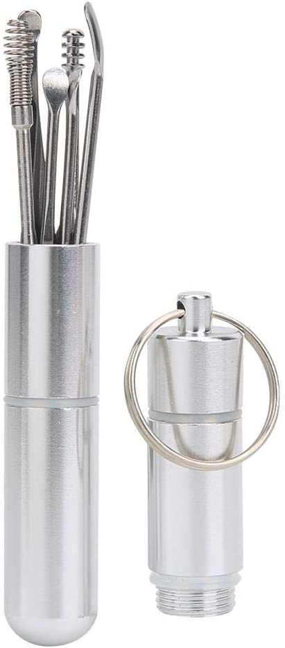 TOPINCN Ear Pick Tools Curette Cleaner Reusable Ear Cleaner Vintage Stainless Steel Ear Pick Earwax 