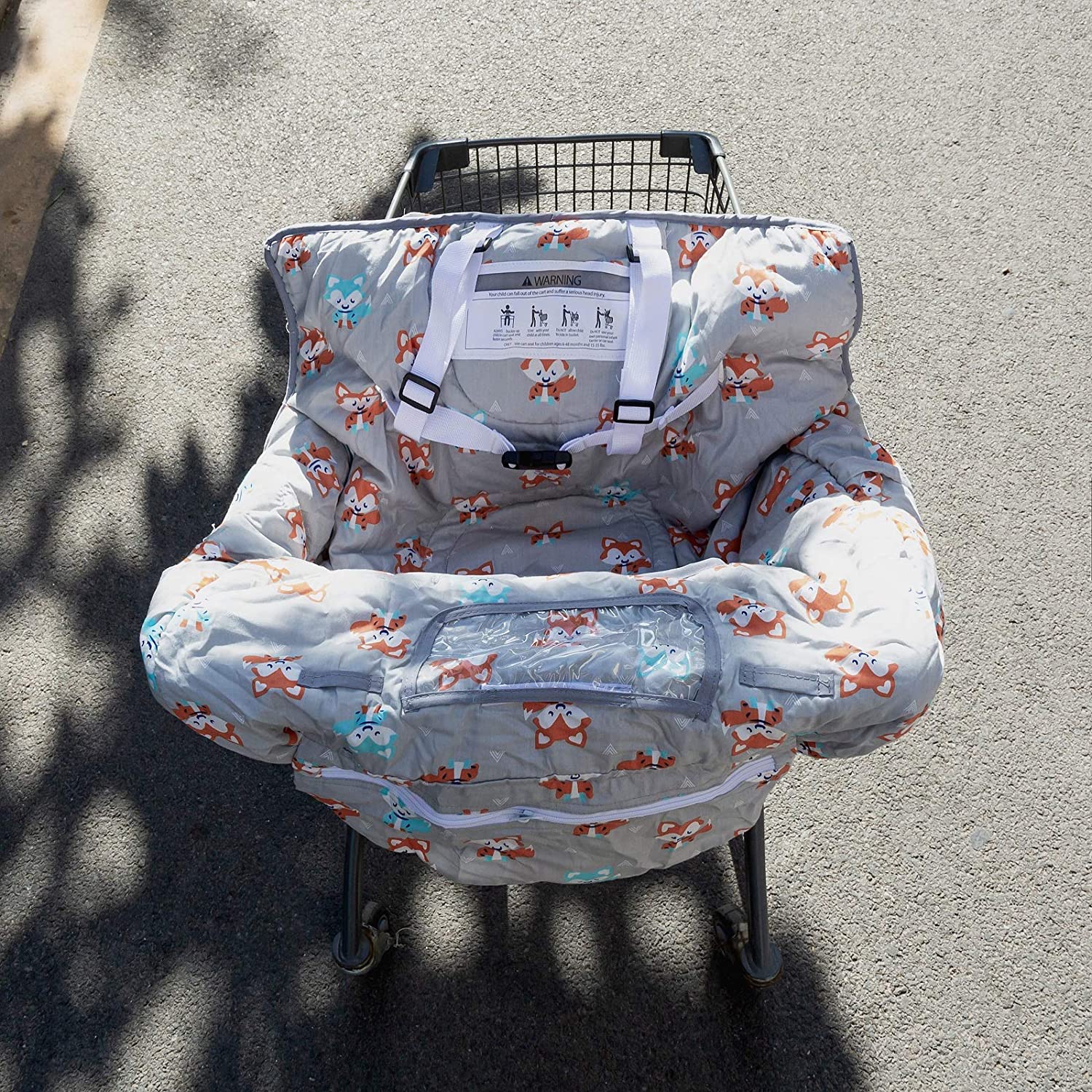 Shopping Cart Cover for Baby or Toddler | 2-in-1 High Chair Cover | Compact Universal Fit | Unisex f