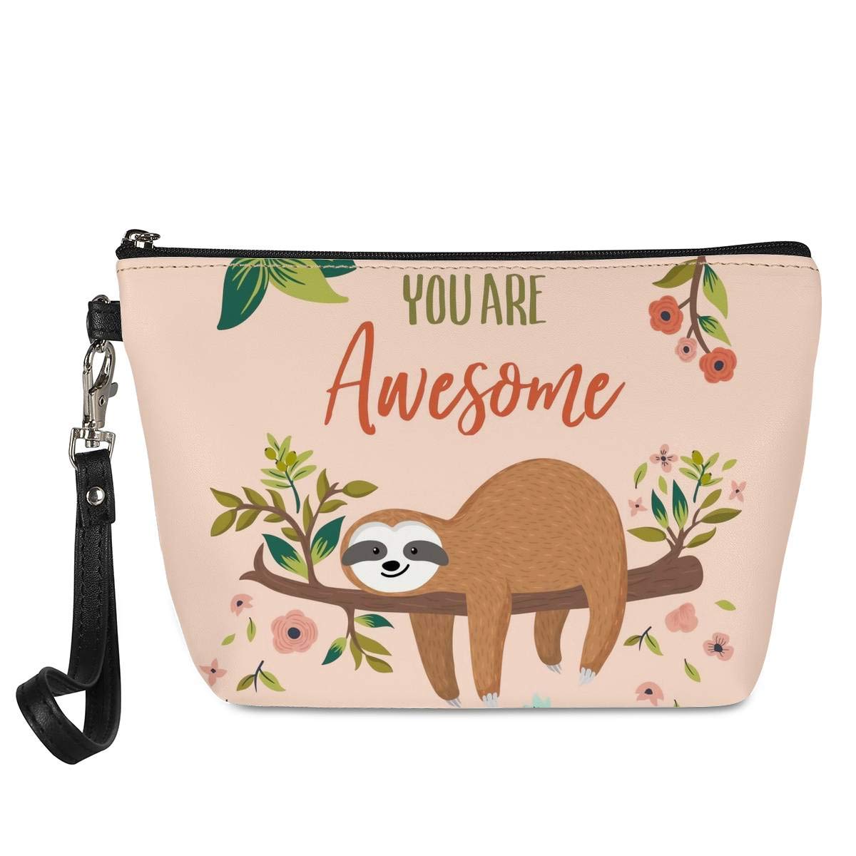 Mumeson Yellow Makeup Bag Coin Purse Slim Stylish Passport Holder Cosmetic Bag Zipper Ridge Wallet,