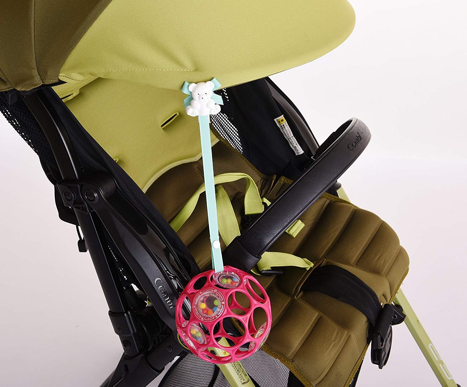 Baby Buddy 2 Piece Unisex Pacifier Holder Clip, Yellow/Light Blue, 4 Months and Up