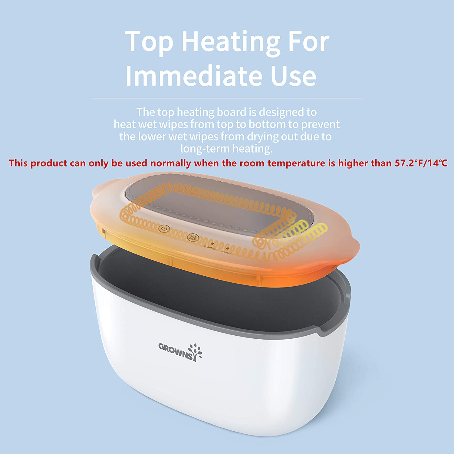 Wipe Warmer | Wipe Dispenser | Baby Diaper Warmer | Wipes Holder BPA-Free with 2 Modes Control, Even