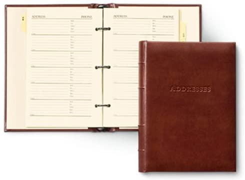 Leather Refillable Desk Address Book, by Gallery Leather, 9