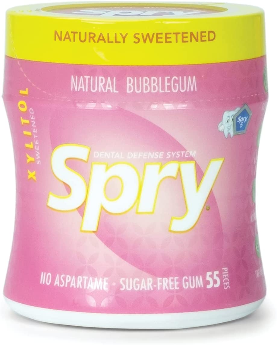 Spry Fresh Natural Xylitol Stronger Longer Chewing Gum Dental Defense