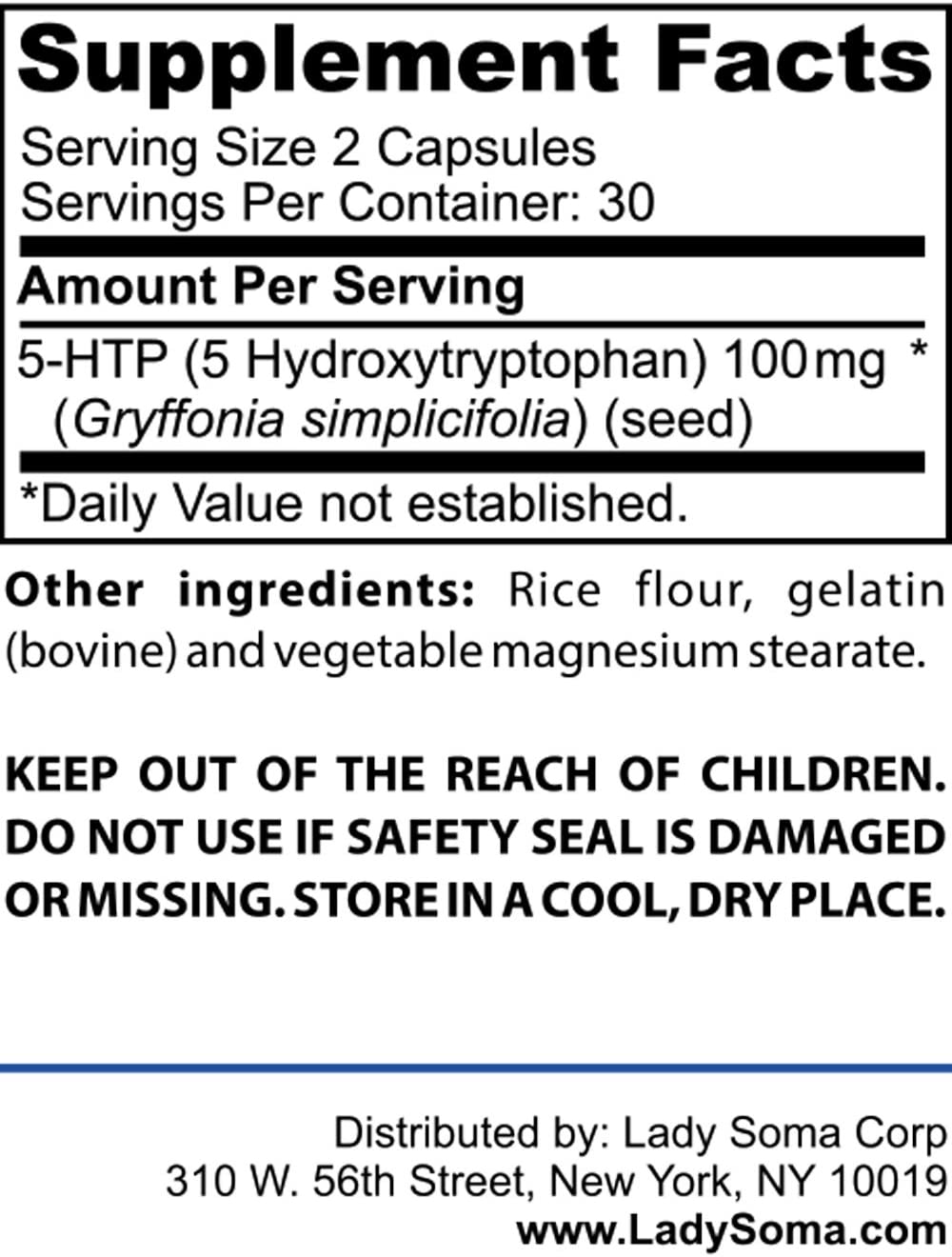 Relaxation Plus + 5-HTP Supplement for Positive Mood, Serotonin Stabilizer and Sleep Enhancement