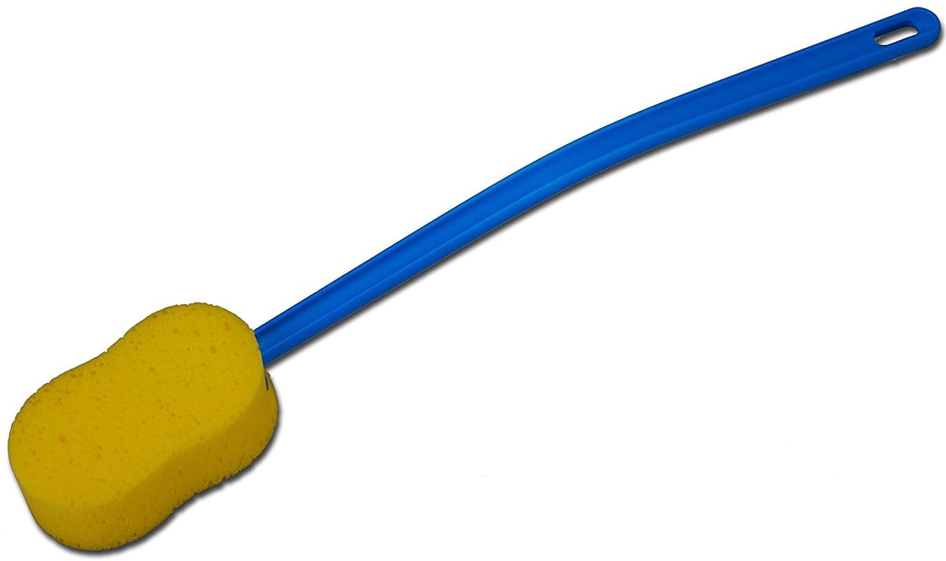 NOVA Extra Long 23” Bath and Back Sponge with Contoured and Flexible Handle