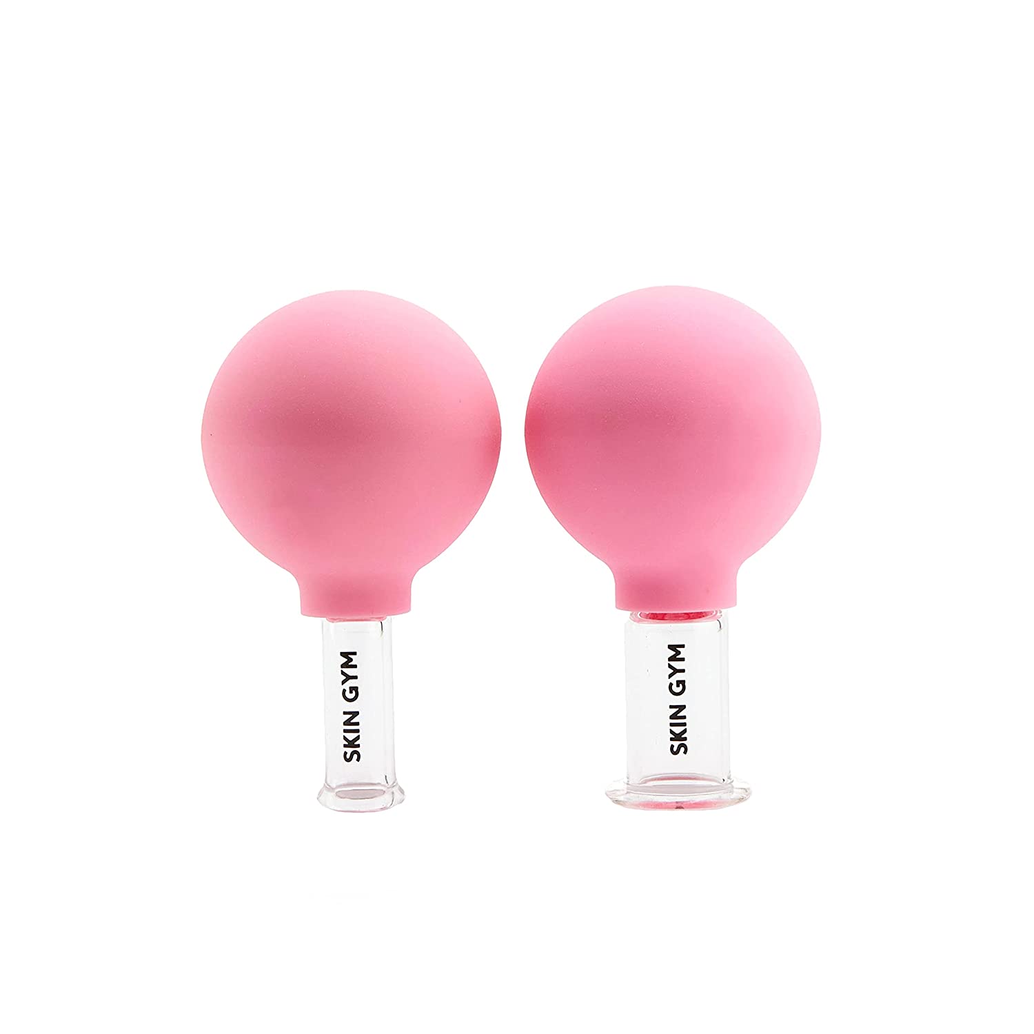 Skin Gym Glass Facial Cupping - Face and Body Suction Cup Vacuum Massage Therapy - Reduces Cellulite