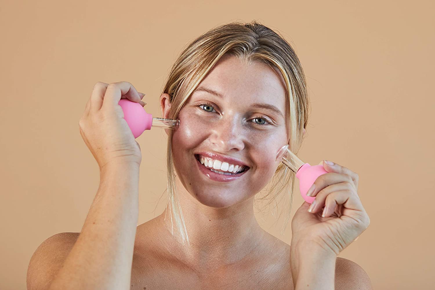 Skin Gym Glass Facial Cupping - Face and Body Suction Cup Vacuum Massage Therapy - Reduces Cellulite
