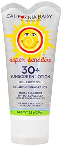 California Baby Face & Body Sunscreen Lotion SPF 30+ Sunscreen - For Babies, Kids & Adults, Free of 
