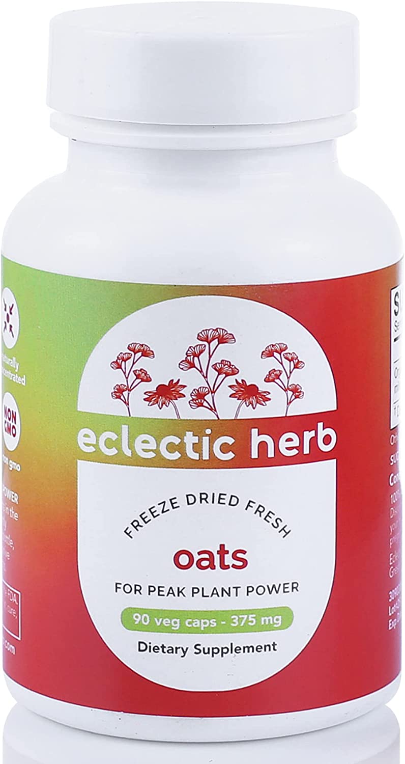 Eclectic Institute Raw Fresh Freeze-Dried Non-GMO Oats | 90 CT (375 mg)